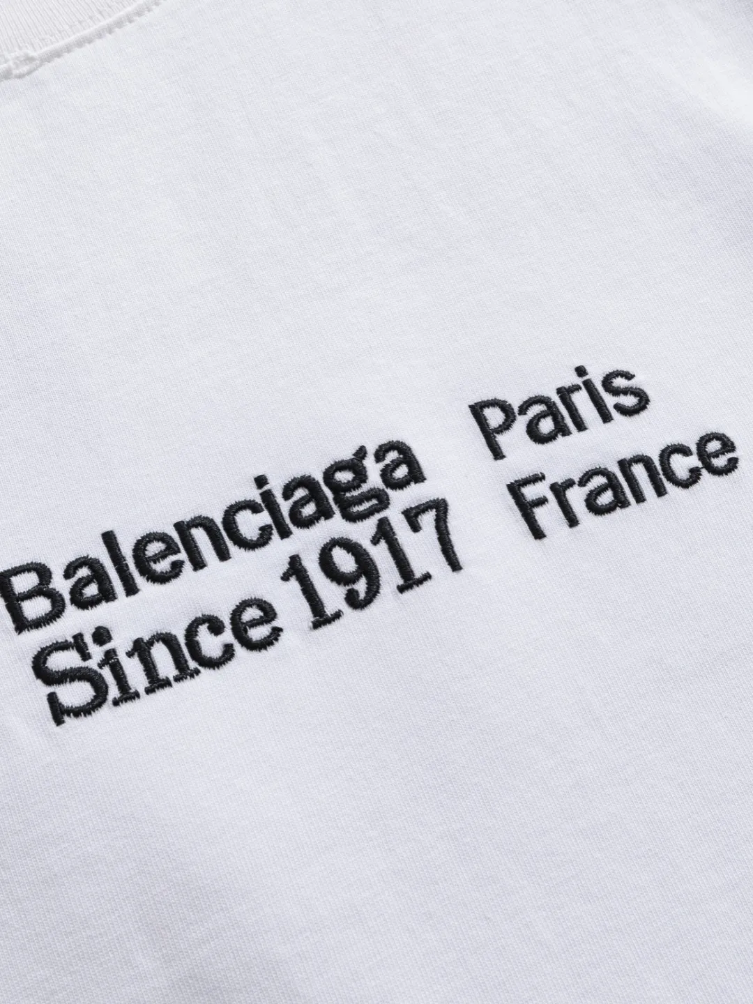 P100✨🔥 [BALENCIAGA] 2026FW short-sleeved T-shirt Premium 26s double yarn 300g fabric embroidery fraying process Color: Black White Green Size: S M L XL 2XL